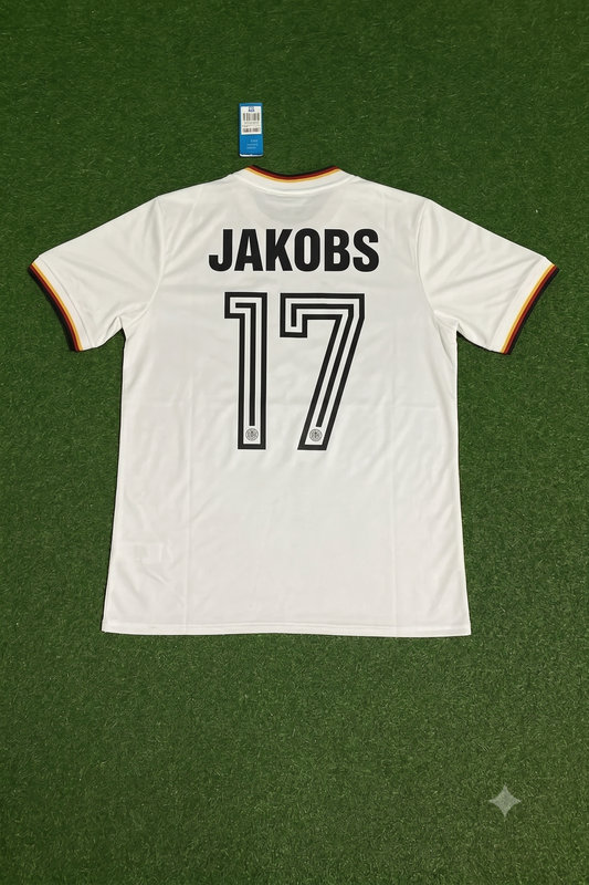 Germany World Cup 1986 Ditmar Jakobs Retro Football Jersey Kit