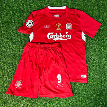 Djibril Cissé 9 - Liverpool 2005 Istanbul Champions League Final Football Jersey Kit
