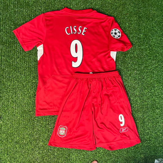Djibril Cissé 9 – Liverpool 2005 Istanbul Champions League Final – | KinderTrikot | Maillot Enfant Personnalisable