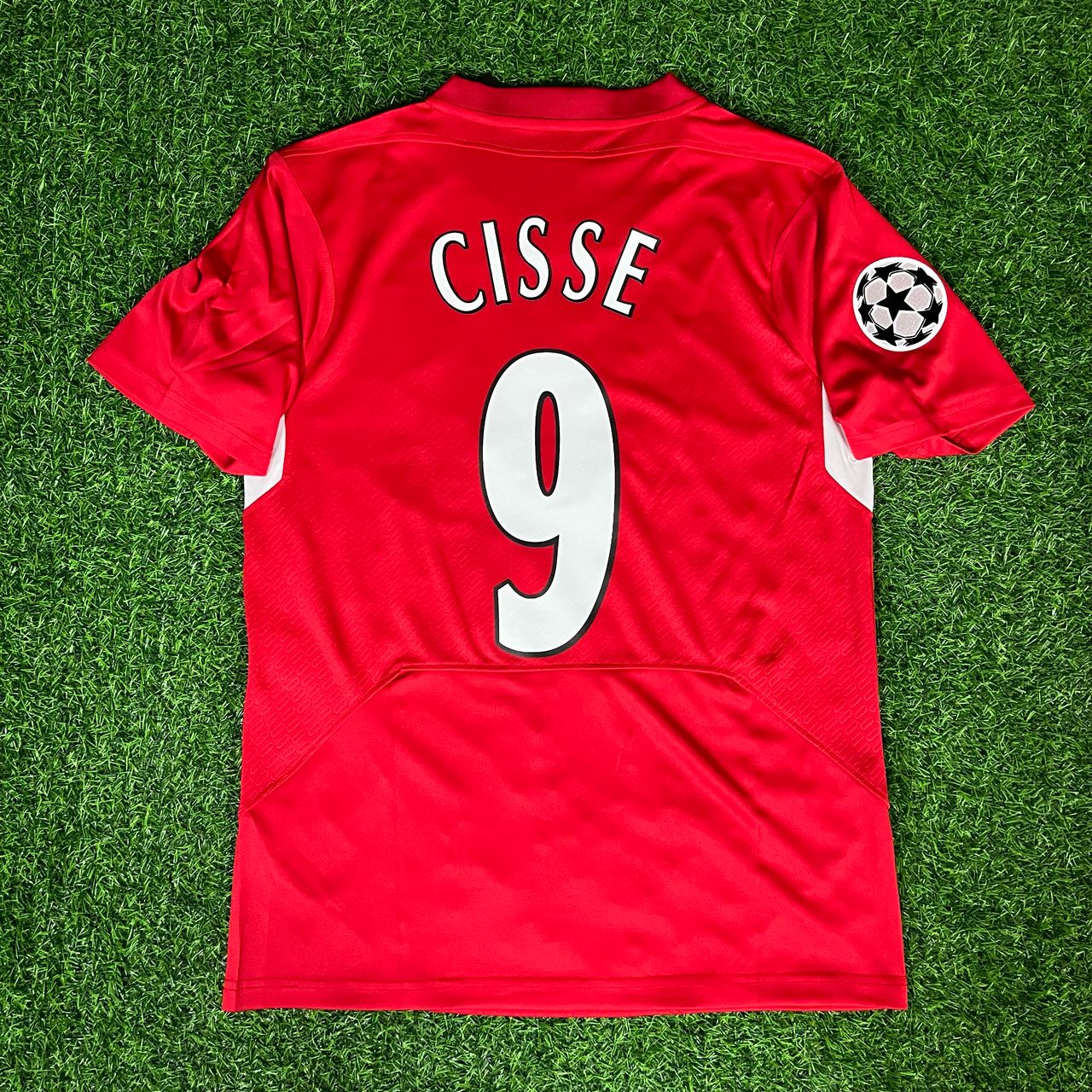 Djibril Cissé 9 - Liverpool 2005 Champions League Final Retro Football Jersey Kit