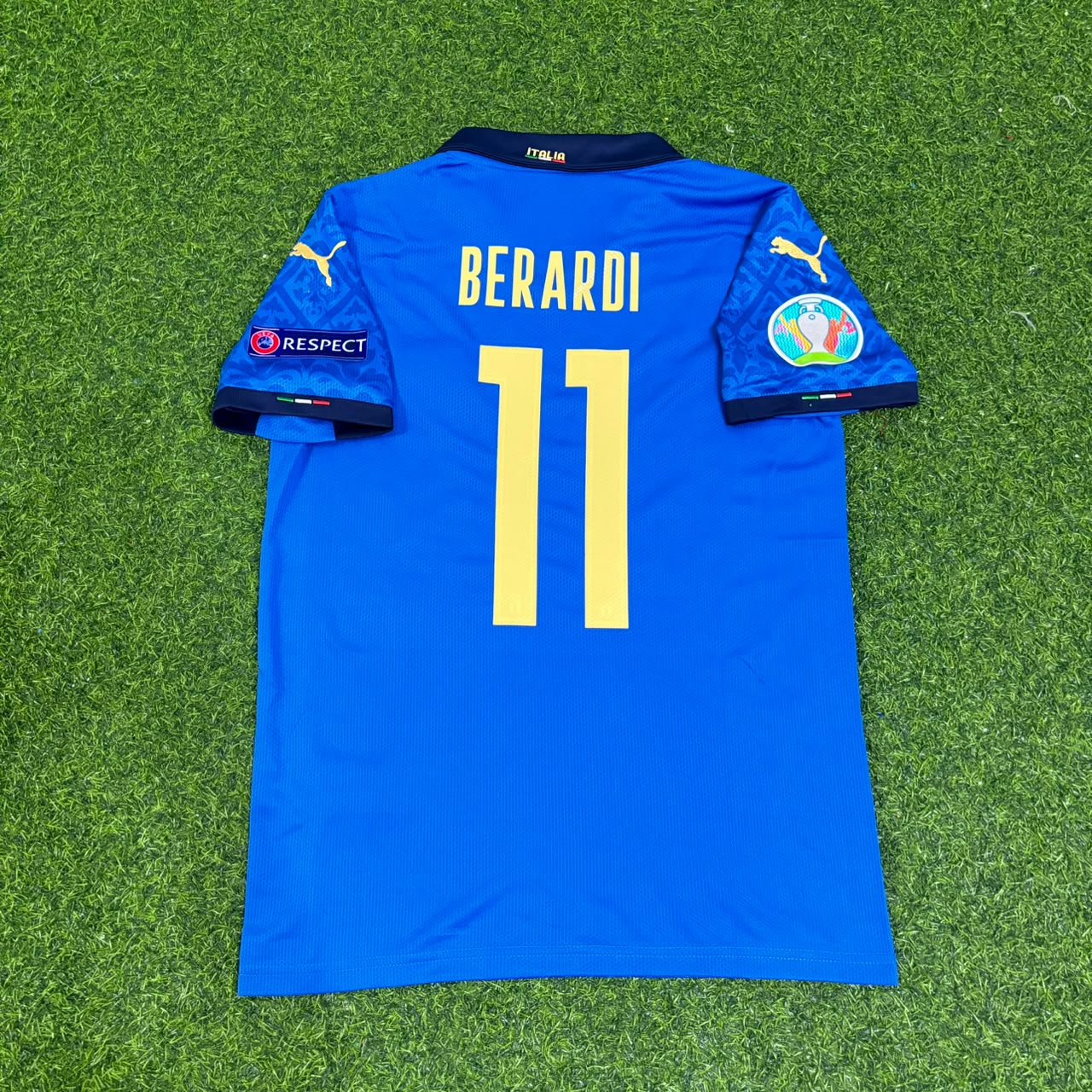 Italy EURO 2020 Domenico Berardi #11 Final Retro Football Jersey