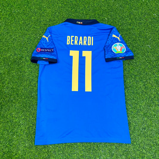 Italy EURO 2020 Domenico Berardi #11 Final Retro Football Jersey