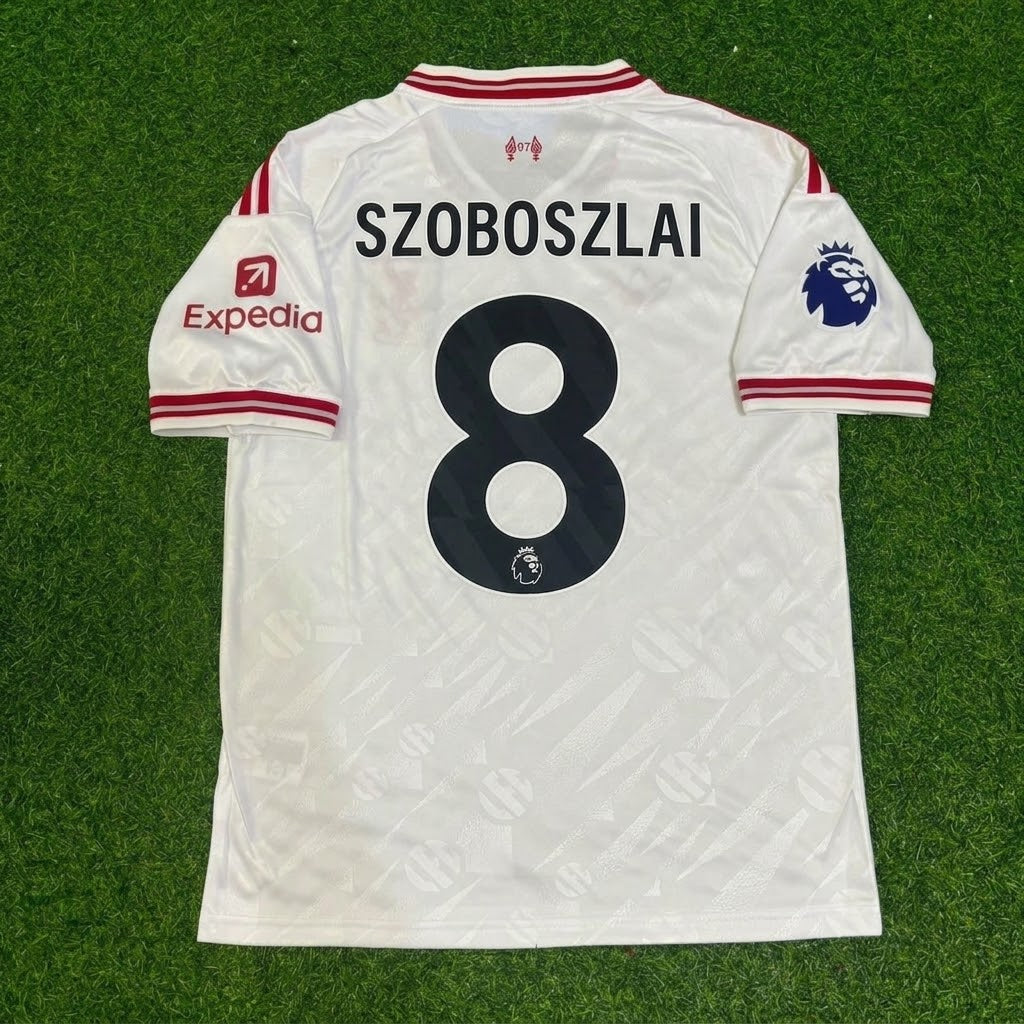 Dominik Szoboszlai Liverpool 2027 White Away Football Jersey