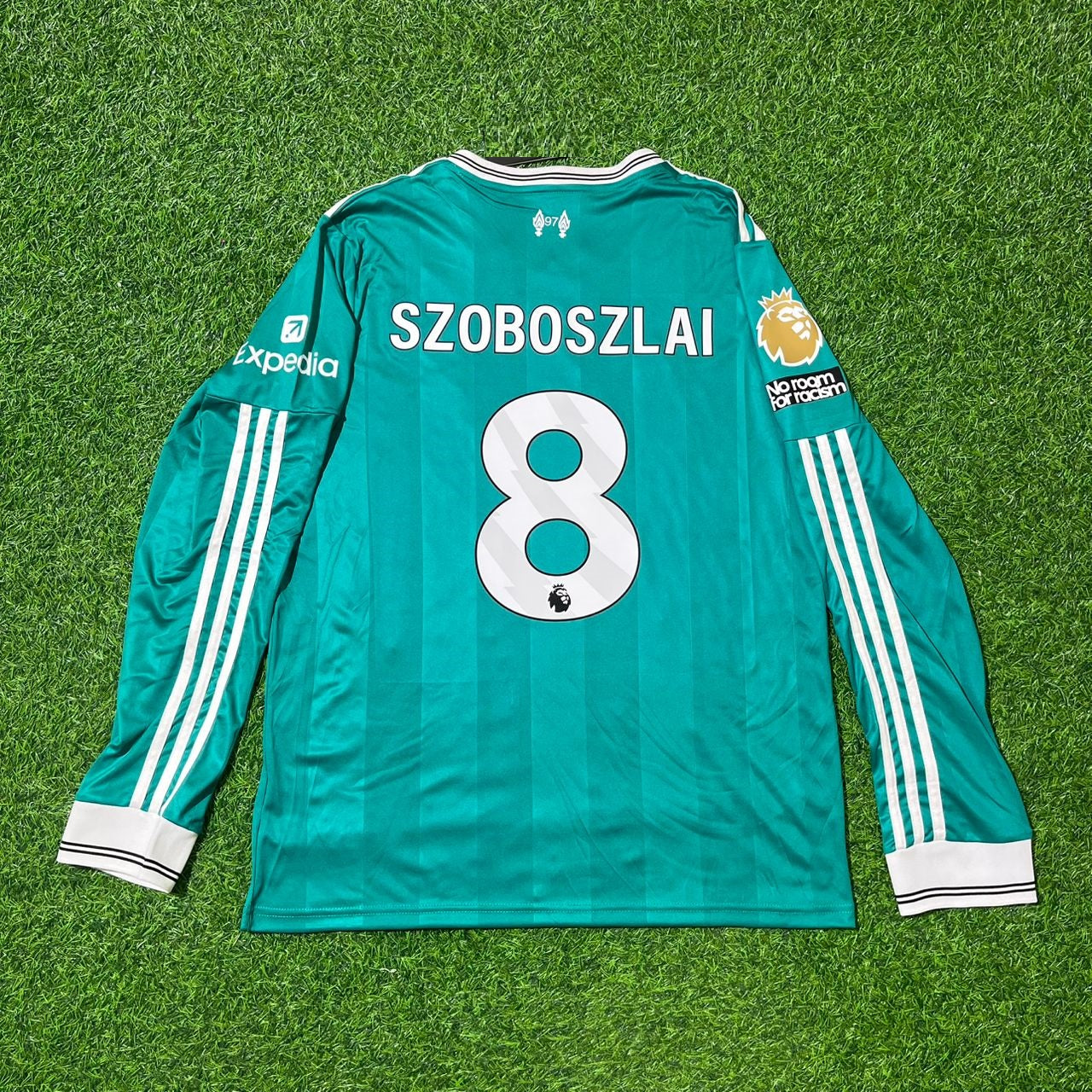 Dominik Szobaszlai Liverpool 2025 Away Long Sleeve Football Jersey