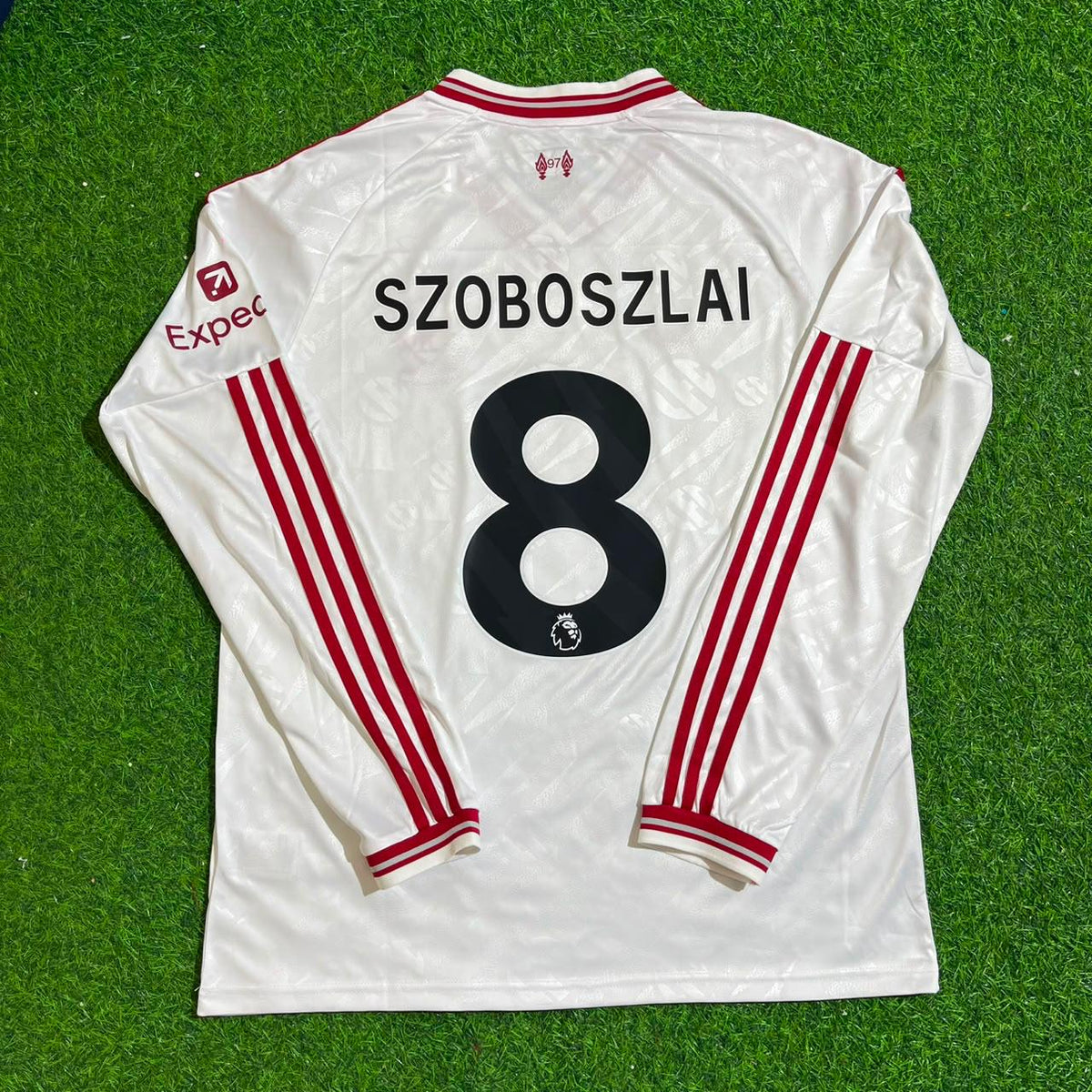 Dominik Szoboszlai Liverpool 2027 Long Sleeve Away White Football Jersey