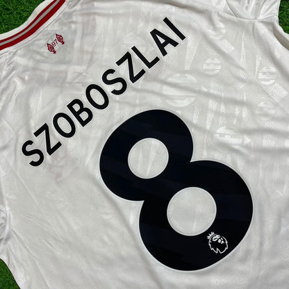 Dominik Szoboszlai Liverpool 2027 Long Sleeve Away White Football Jersey