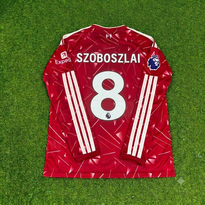 Dominik Szoboszlai Liverpool 2027 Long Sleeve Home Football Jersey Kit