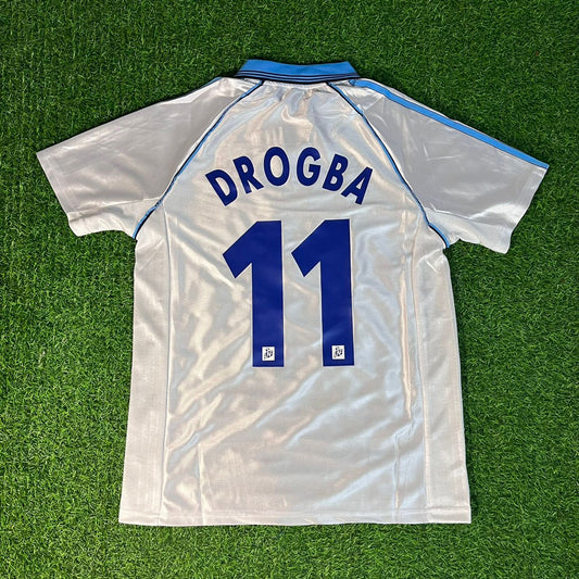 Olympique Didier Drogba Marseille Retro Jersey Kit Maillot Soccer Kit