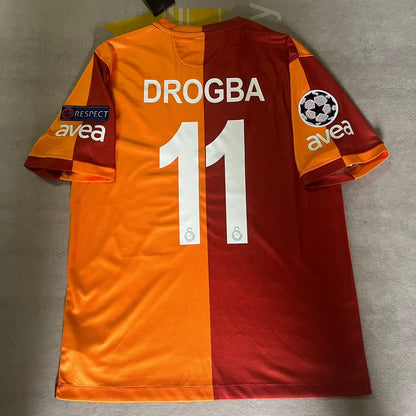 Didier Drogba #12 Galatasaray Retro 2012-2013 Sezonu Formasi Home Football Jersey