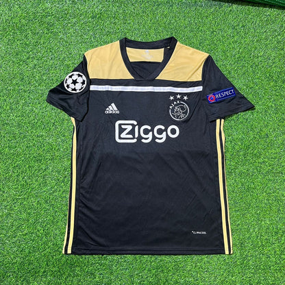 Noussair Mazraoui Ajax 2018 2019 Champions League Black Retro Football Jersey Kit