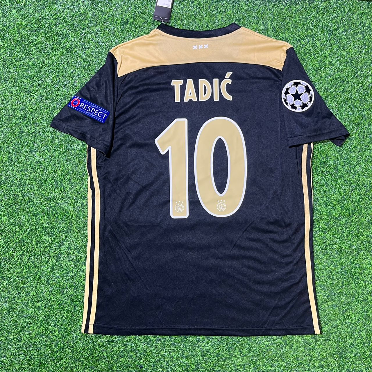 Dušan Tadić Ajax 2018 2019 Champions League Black Retro Football Jersey Kit