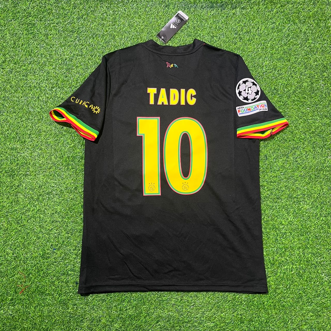 Dušan Tadić Ajax 2021 2022 Black Bob Marley Edition Retro Football Jersey Kit