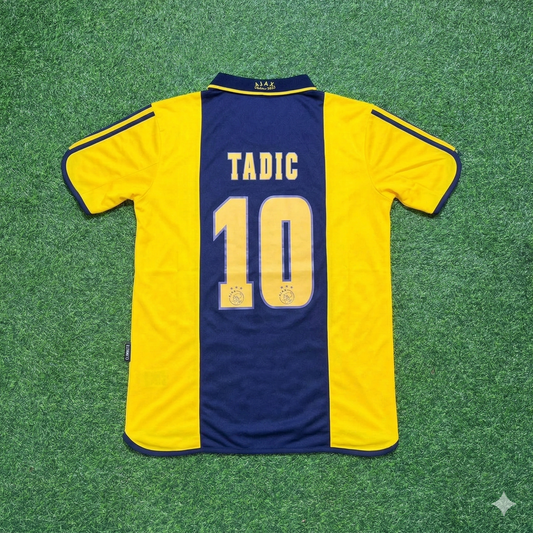 Dusan Tadic Ajax Retro Yellow Football Jersey Kit