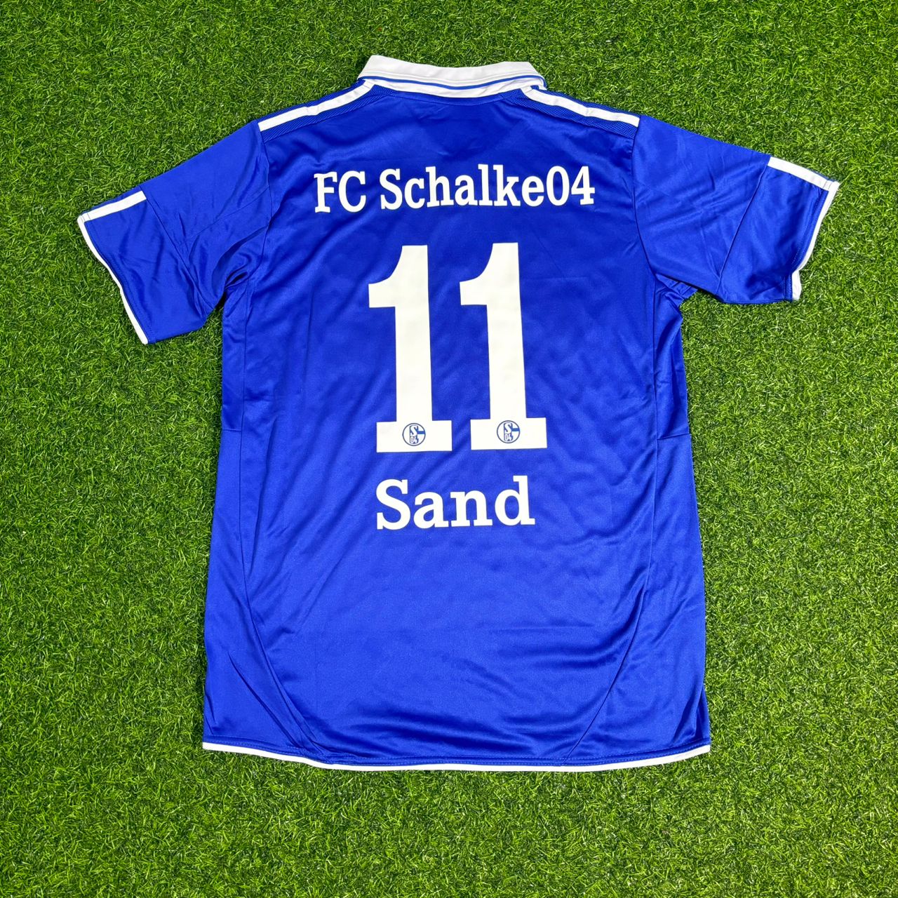 Ebbe Sand #11 Schalke 04 Heim Retro Fußballtrikot Jersey