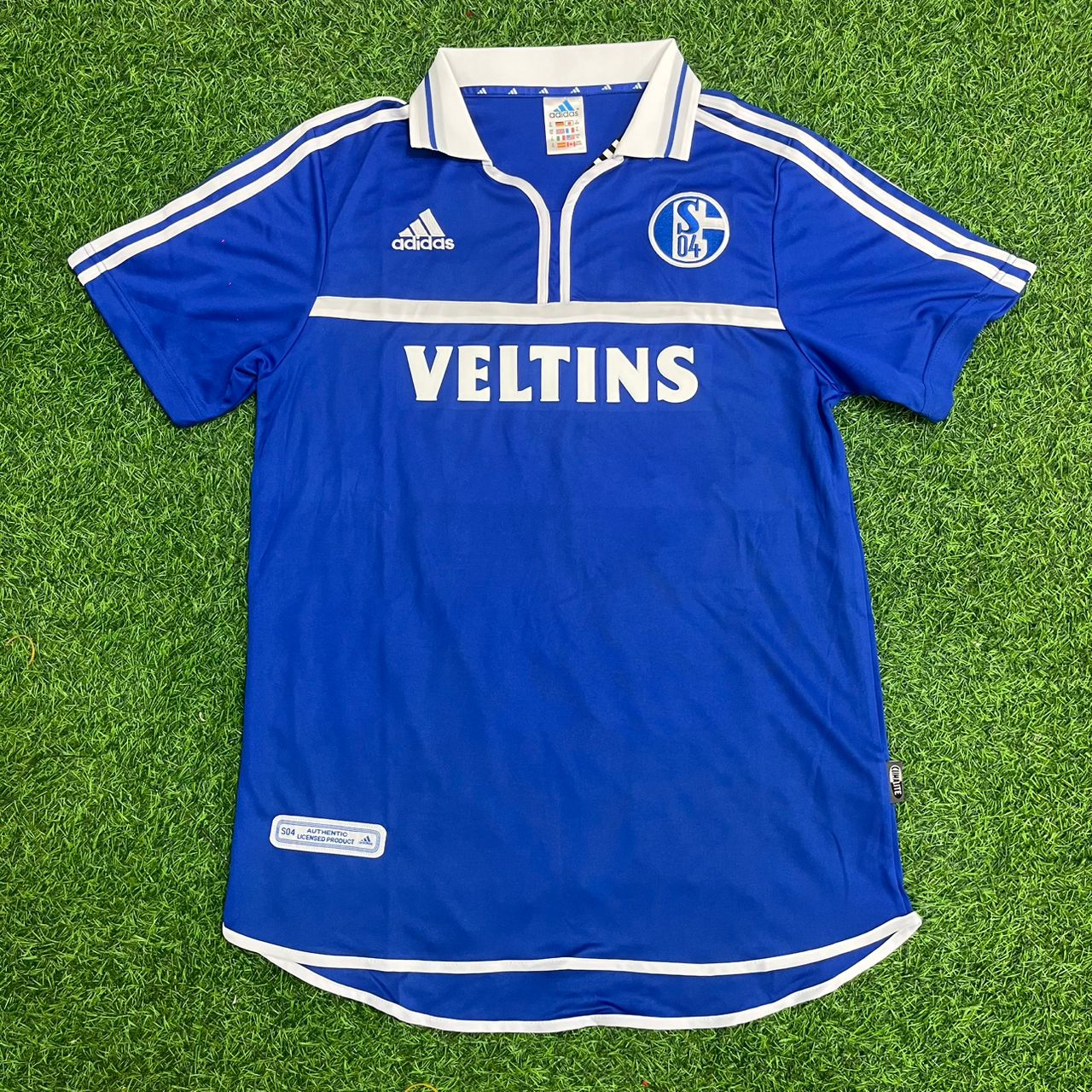 Ebbe Sand Schalke 04 2000 2002 Heim Retro Fußballtrikot Blau