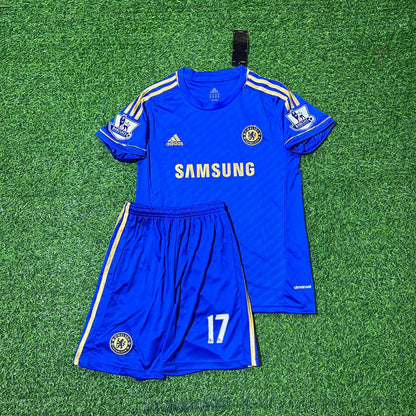 Eden Hazard Chelsea 2012/2013 Kids Home Blue Retro Football Jersey Collection