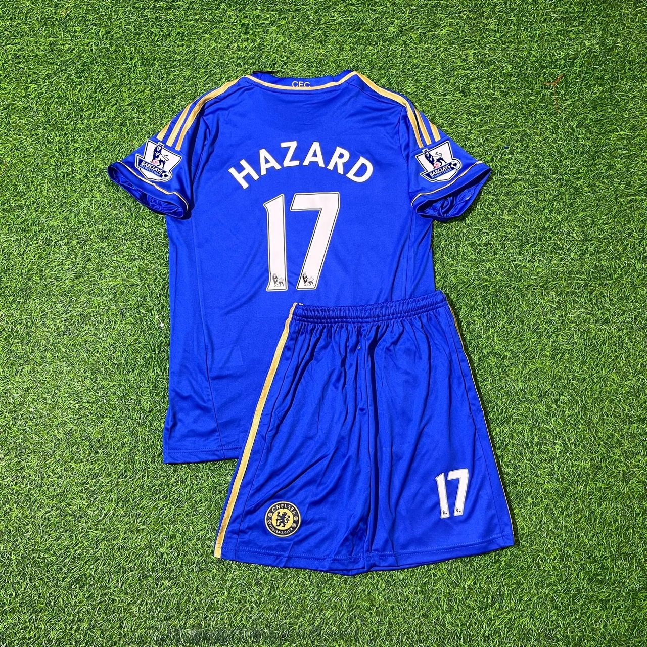 Eden Hazard Chelsea 2012/2013 Kids Home Blue Retro Football Jersey Collection