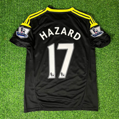 Eden Hazard Chelsea 2012 2013 Black Blue Retro Football Jersey Kit