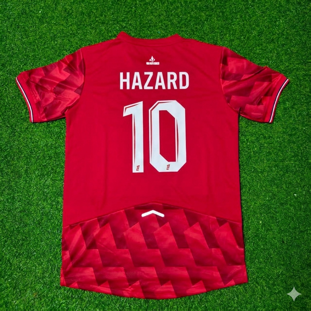 Eden Hazard #10 LOSC Lille Home Football Retro Football Jersey