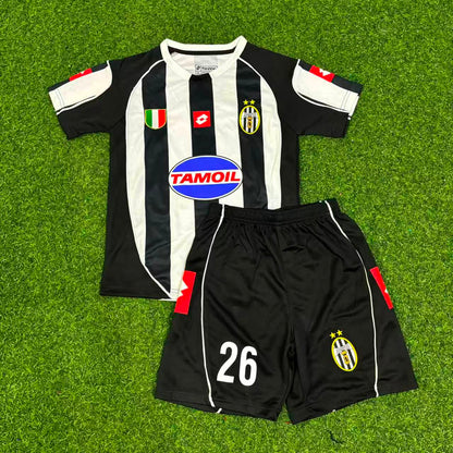 Juventus 2002-2003 Edgar Davids Retro Kids Football Jersey