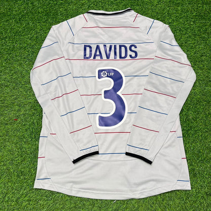 Edgar Davids #3 Barcelona 2003 2004 Away Long Sleeve Retro Football Jersey Collection