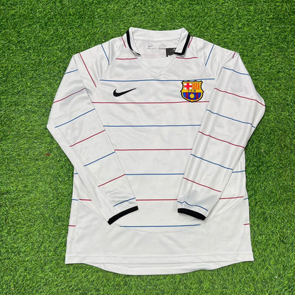 Edgar Davids #3 Barcelona 2003 2004 Away Long Sleeve Retro Football Jersey Collection