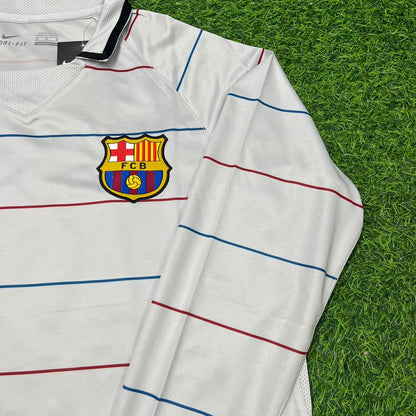 Edgar Davids #3 Barcelona 2003 2004 Away Long Sleeve Retro Football Jersey Collection