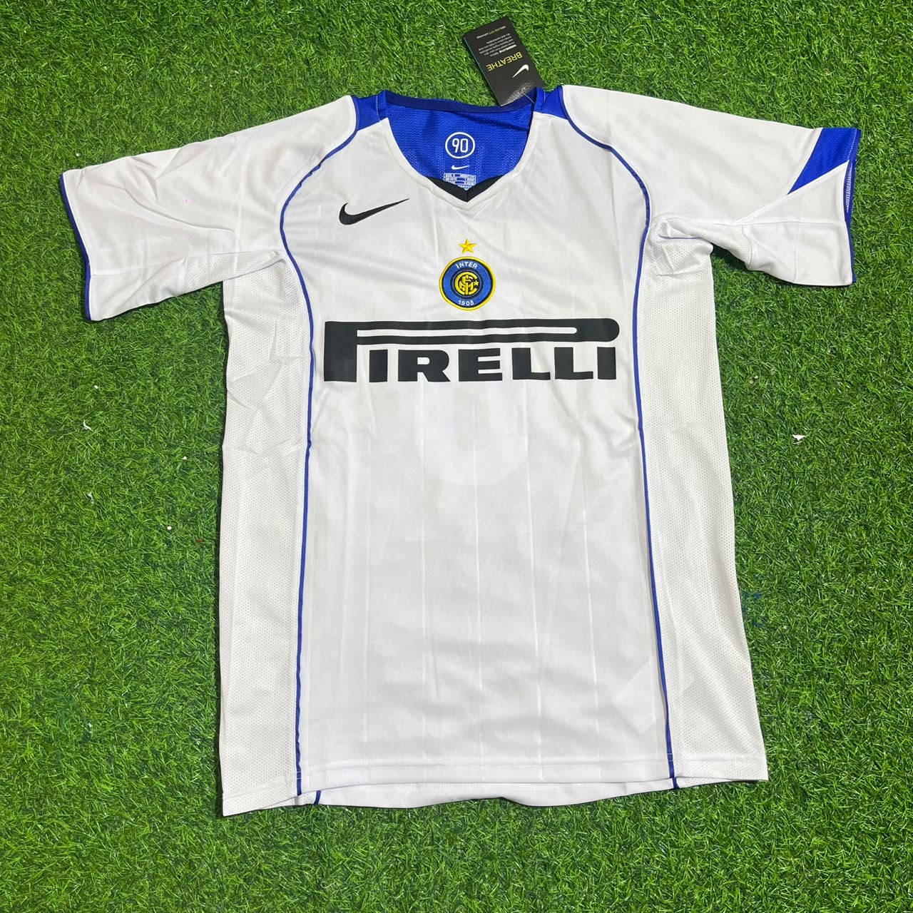 Edgar Davids Inter Milan 2004-2005 Retro White Football Jersey Kit