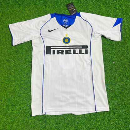 Edgar Davids Inter Milan 2004-2005 Retro White Football Jersey Kit