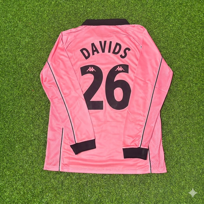 Edgar Davids #26 Juventus 1995 Pink Football Jersey Kit