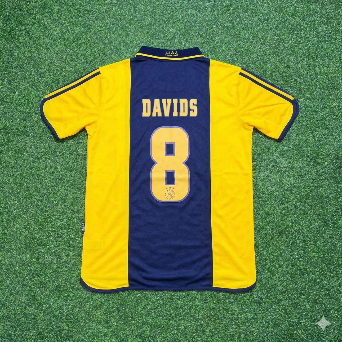 Edgar Davids Ajax Retro Yellow Football Jersey Kit
