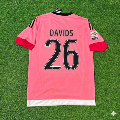 Edgar Davids Juventus Retro Pink Football Jersey
