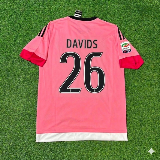 Edgar Davids Juventus Retro Pink Football Jersey