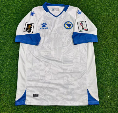 Bosnia and Herzegovina World Cup 2026 Esmir Bajraktarevic Away White Football Jersey