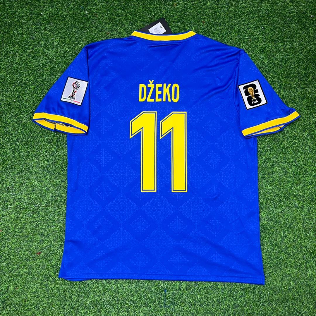 Bosnia and Herzegovina World Cup 2026 Edin Džeko Blue Football Jersey