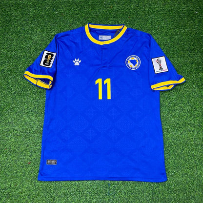 Bosnia and Herzegovina World Cup 2026 Edin Džeko Blue Football Jersey