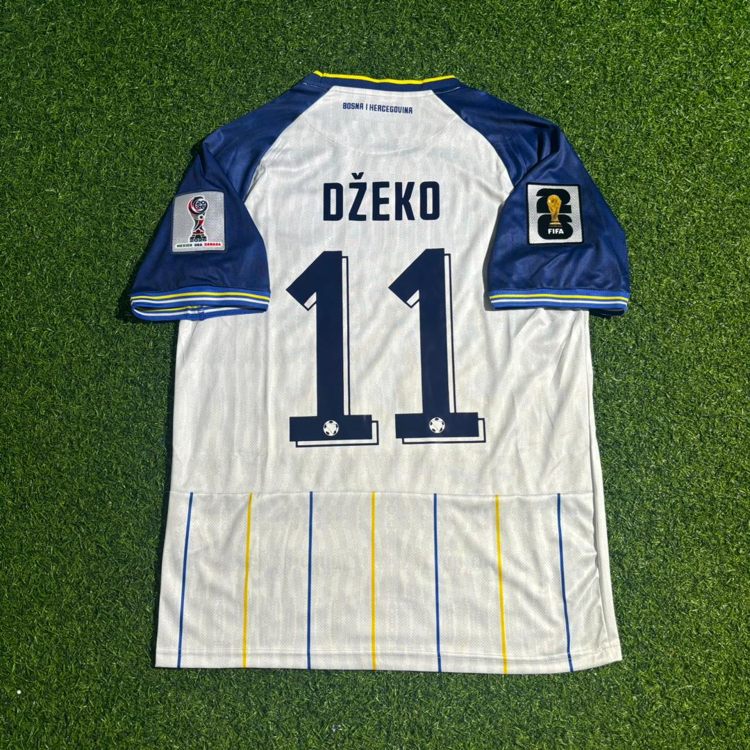 Bosnia and Herzegovina World Cup 2026 Edin Džeko White Football Jersey
