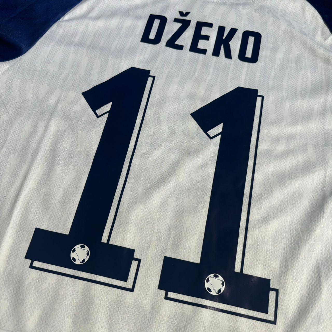 Bosnia and Herzegovina World Cup 2026 Edin Džeko White Football Jersey