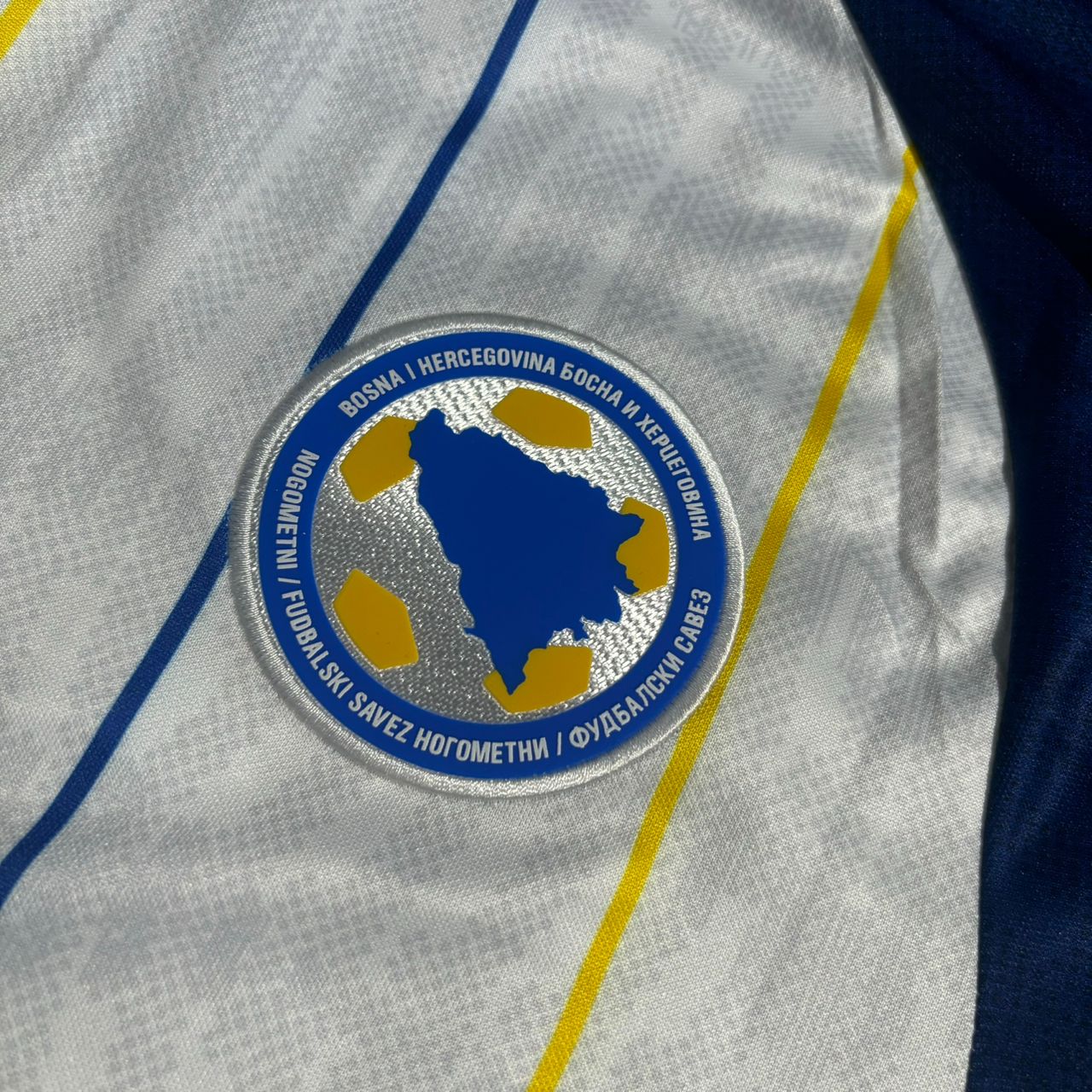 Bosnia and Herzegovina World Cup 2026 Tarik Muharemovic White Football Jersey