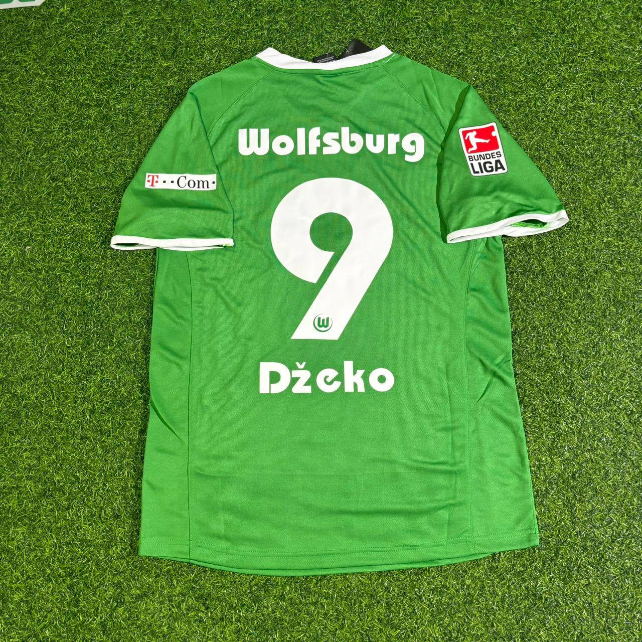 Edin Dzeko VfL Wolfsburg 2008-2009 Champion Year Home Football Jersey Kit