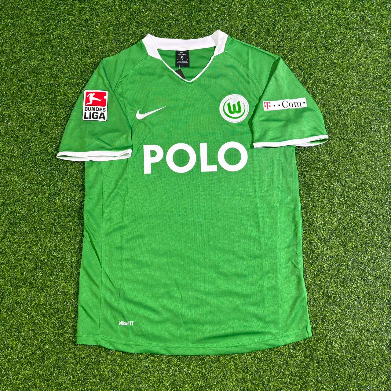 Edin Dzeko VfL Wolfsburg 2008-2009 Champion Year Home Football Jersey Kit