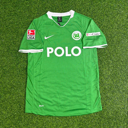 Edin Dzeko VfL Wolfsburg 2008-2009 Champion Year Home Football Jersey Kit