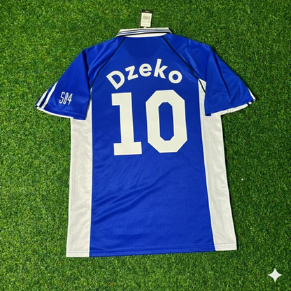 Edin Dzeko FC Schalke 04 Blaues Heimtrikot Retro Fußballtrikot Jersey