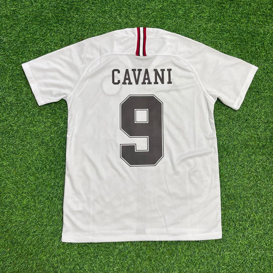 Edinson Cavani 2018-2019 White Retro Football Jersey Collection