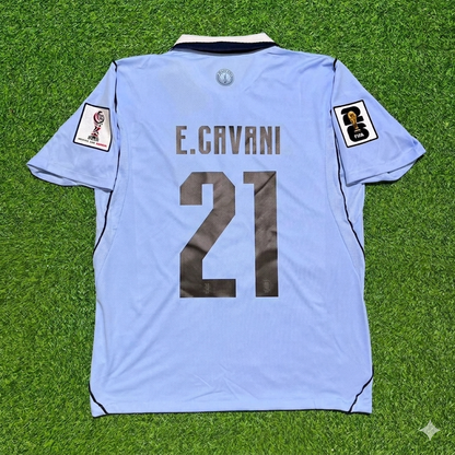 Edinson Cavani #21 Uruguay World Cup Home Sky Blue Football Jersey