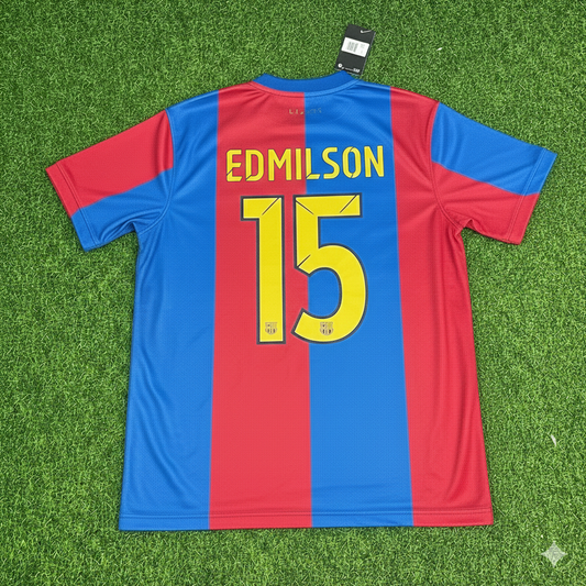 Edmilson Barcelona 2006/2007 Home Retro Football Jersey Kit
