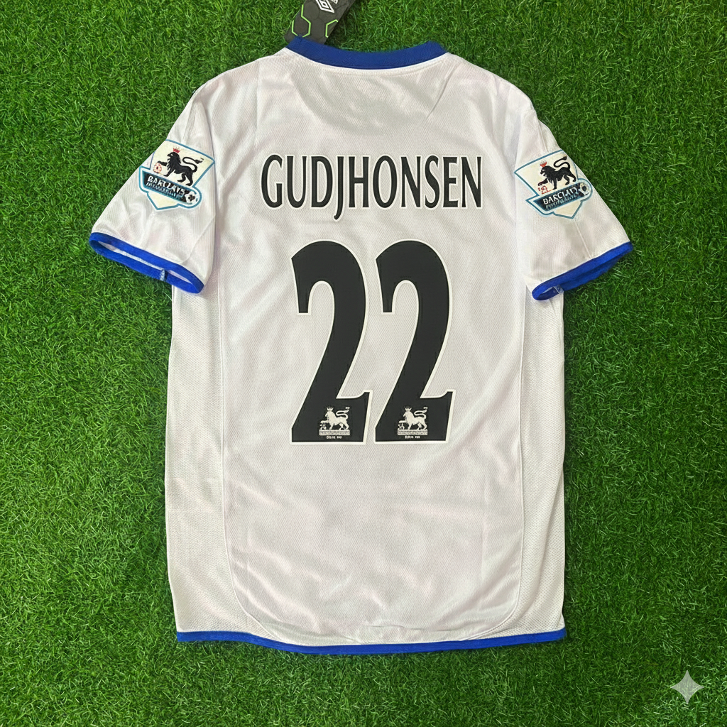 Eidur Gudjohnsen Chelsea Away 2004 Retro Football Jersey Kit
