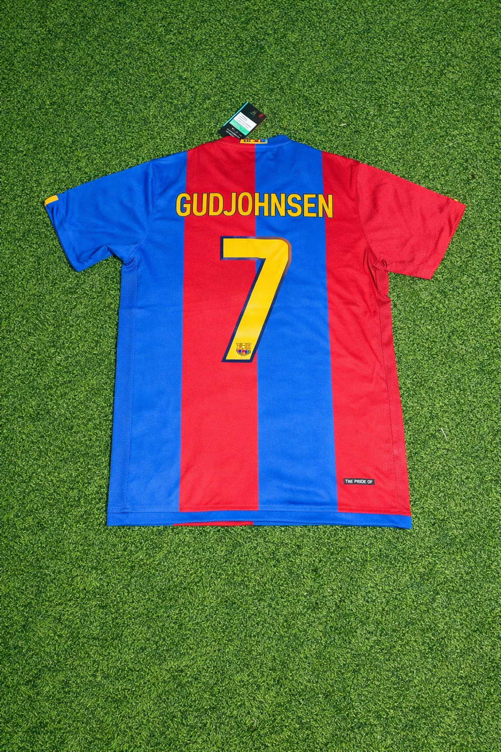 Eidur Gudjohnsen Barcelona 2006/2007 Home Retro Football Jersey Kit