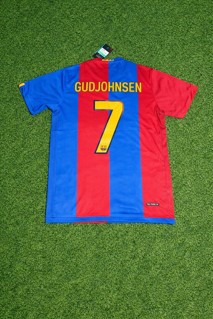Eidur Gudjohnsen Barcelona 2006/2007 Home Retro Football Jersey Kit