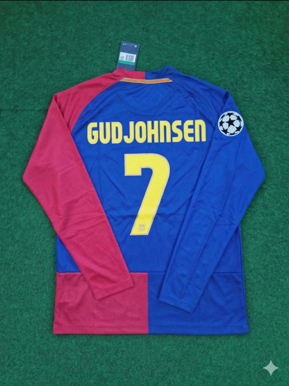 Eidur Gudjohnsen Barcelona 2009 Champions League Final Retro Football Jersey